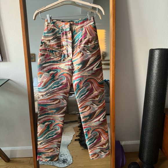 Georgina Dee Satin Multicolor Pants - Picture 2 of 3
